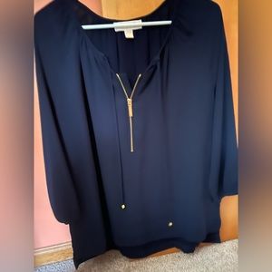 Michael kors women l large shirt gold accents